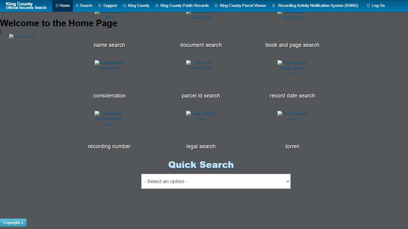 Landmark Web Home Page